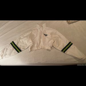 Vintage Looking Pony Cropped Windbreaker